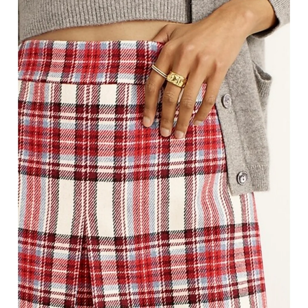 16. J.Crew Pleated mini skirt in vintage plaid